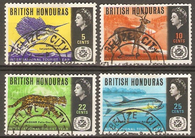 British Honduras 1967 Tourist Year Set. SG246-SG249.